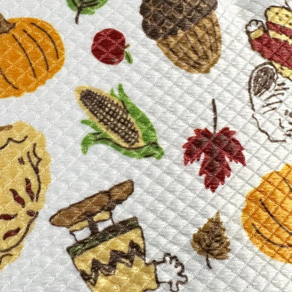 NEW Peanuts AUTUMN THEMED DISH DRYING MATS Set/2